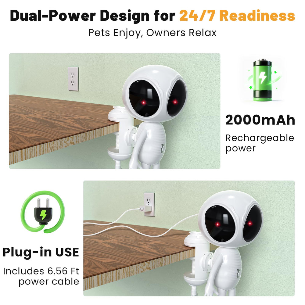 KiwiLove cat laser toy offers four speed modes for varied activity.