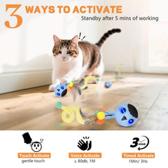 KiwiLove Clap Activation Ball blue helps effortless retrieval after play.