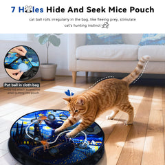 KiwiLove motion-activated ball offers autonomous entertainment for curious cats.