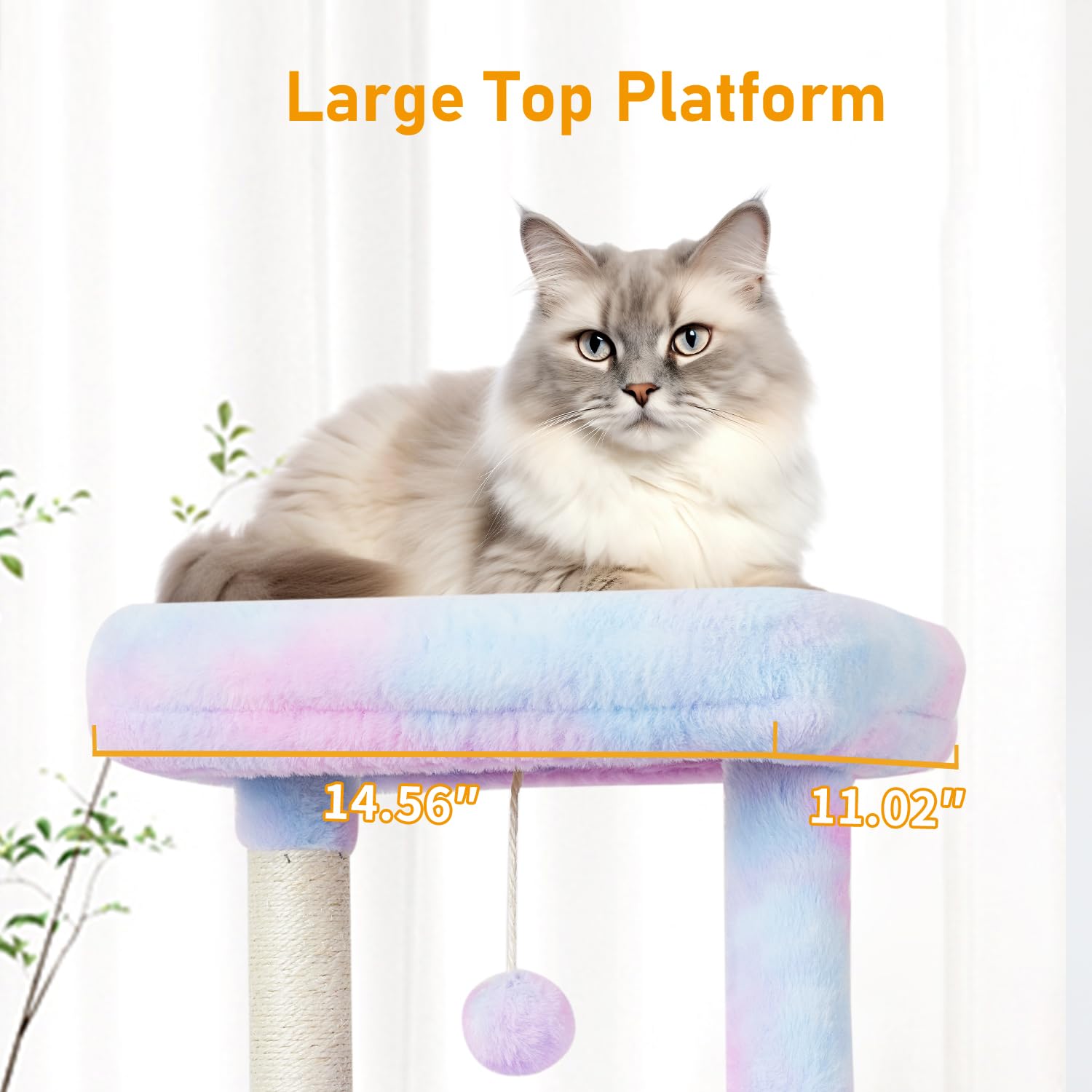 KIYUMI cat tree large condo offering a private retreat