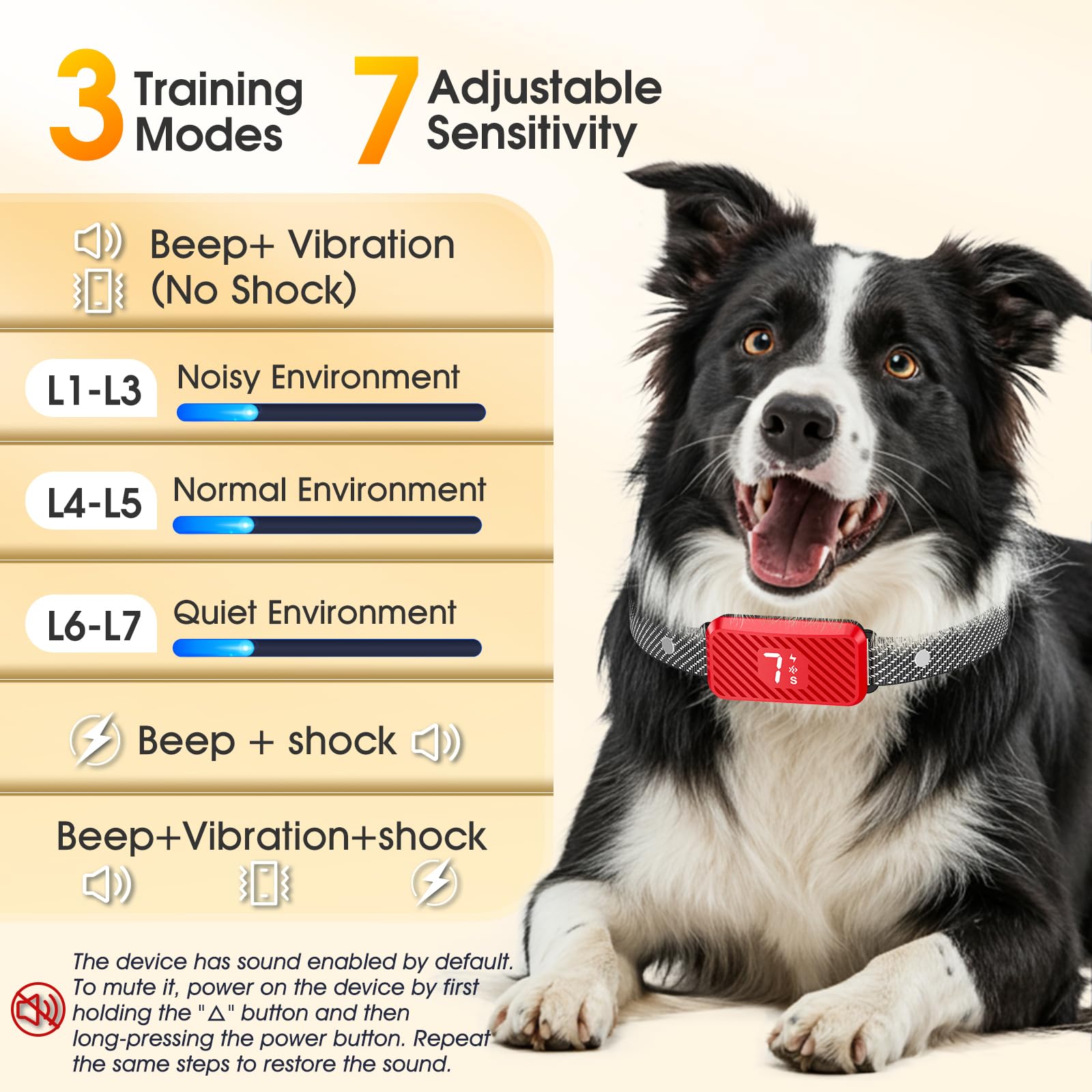 KJKZO collar demonstrates 0.1s response for near-instant bark correction.