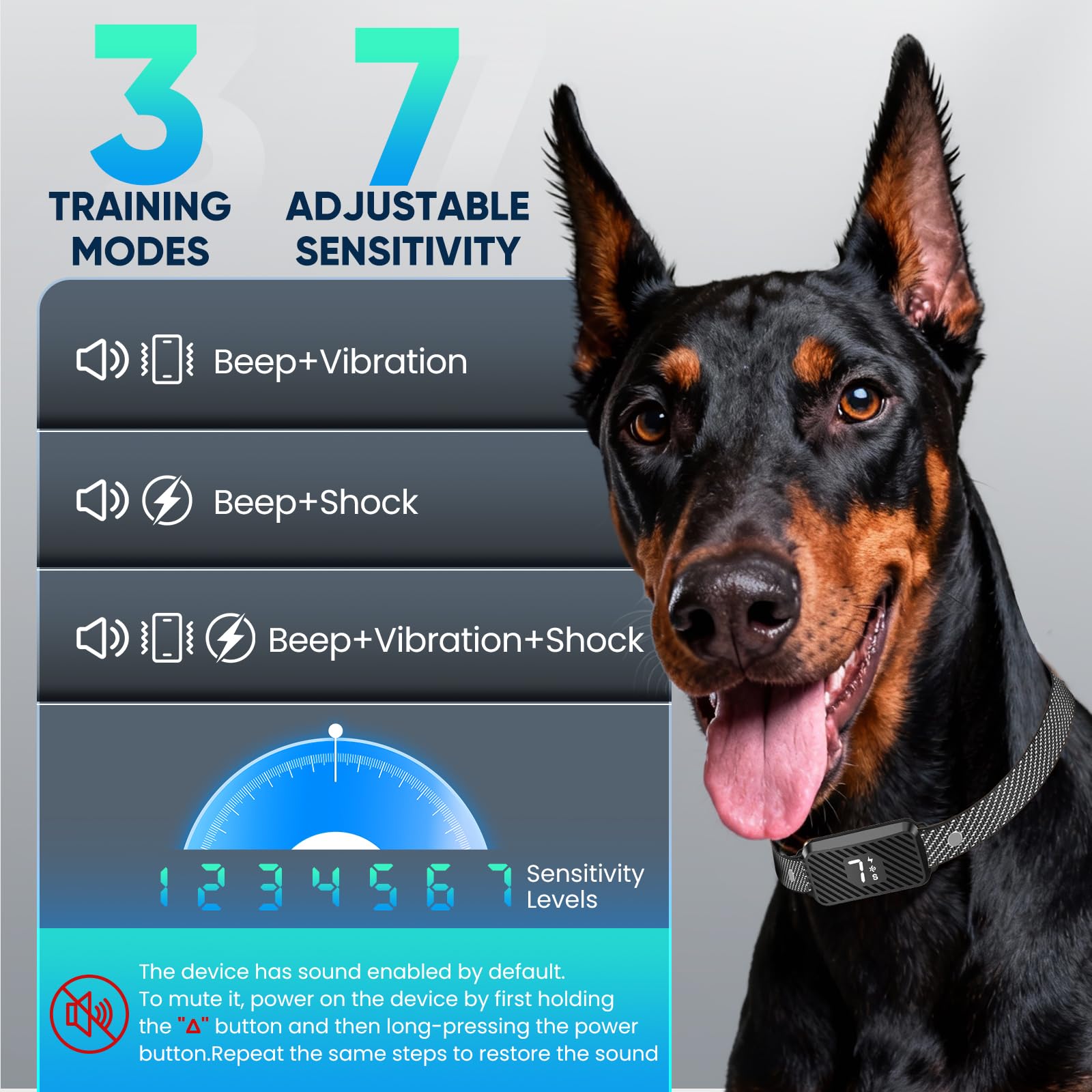 KJKZO built-in safety pause protects dogs during repeated barking episodes