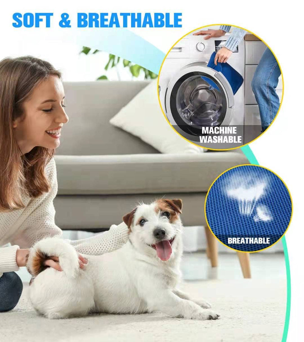 Kkiimatt breathable 3D mesh hammock keeps pets comfortable during grooming