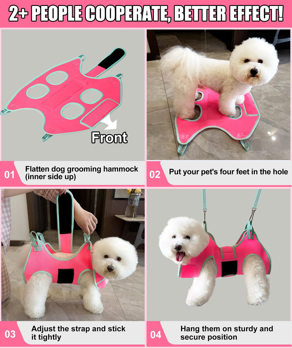Kkiimatt nail trimming hammock supports easier paw access and controlled restraint.