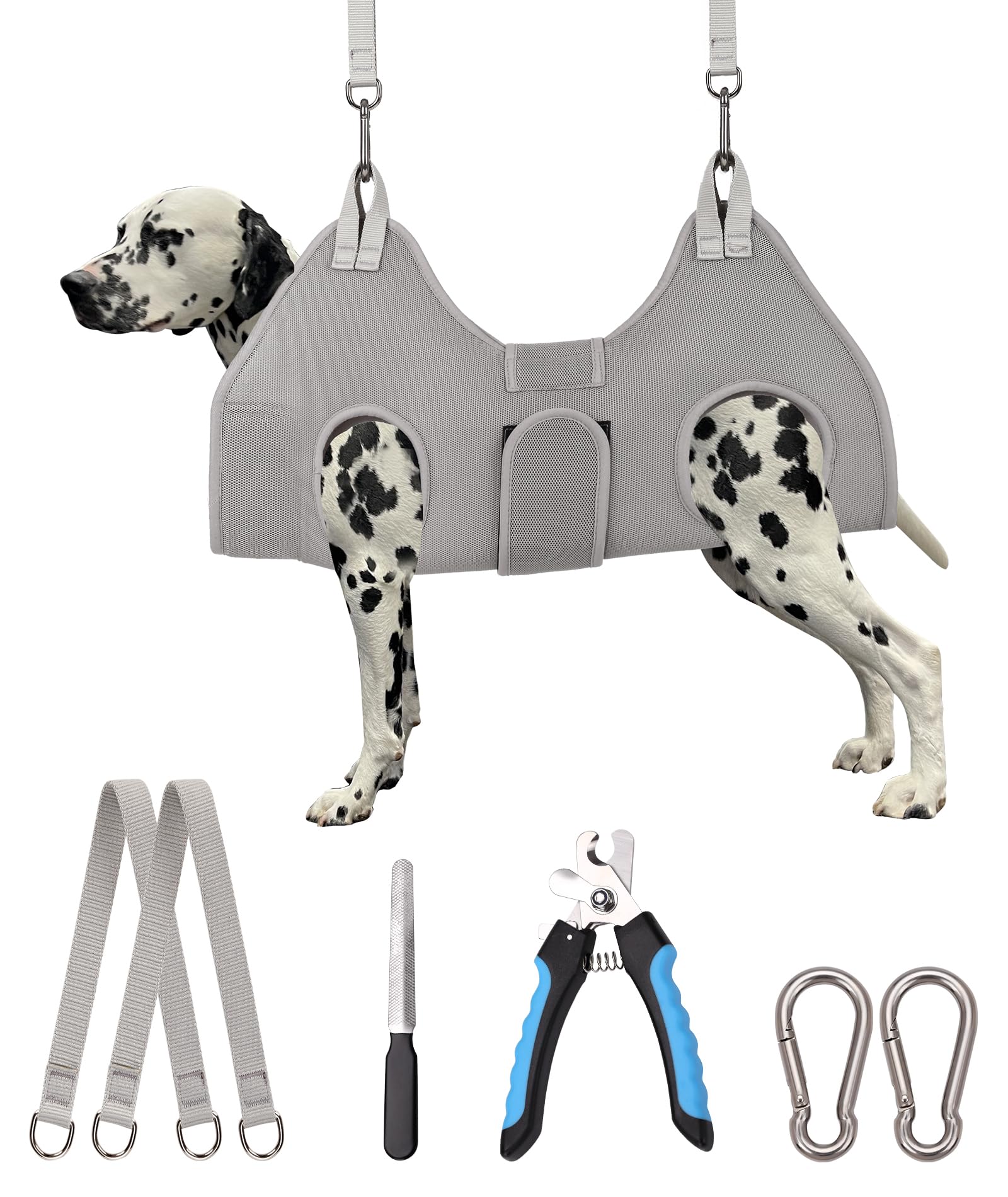 Kkiimatt dog grooming hammock neck support for comfortable nail trims