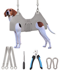 Kkiimatt dog grooming hammock with thick neck support for gentle restraint