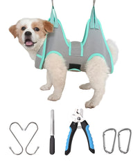 Kkiimatt XS dog grooming hammock harness grey for calm grooming sessions