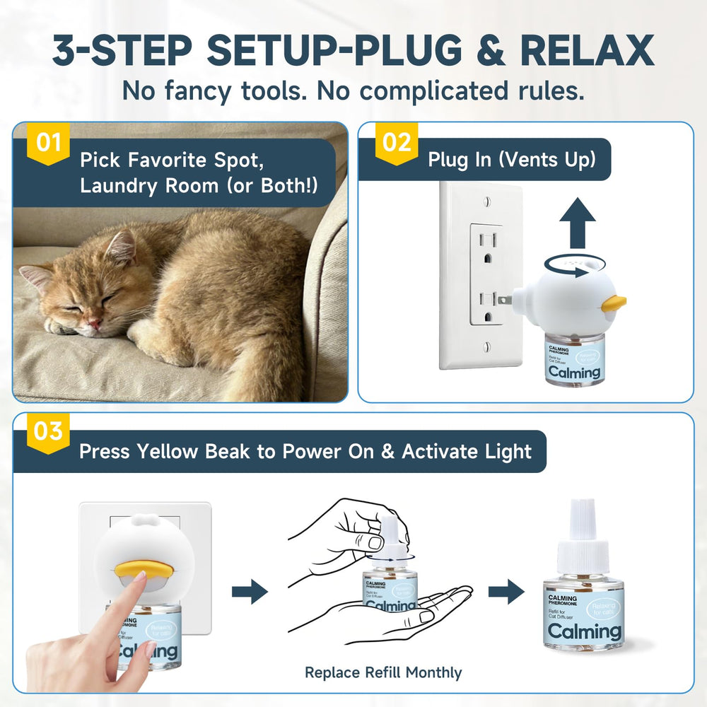 KLOMKMCL diffuser in bedroom setup, discreet, pet-friendly calm.