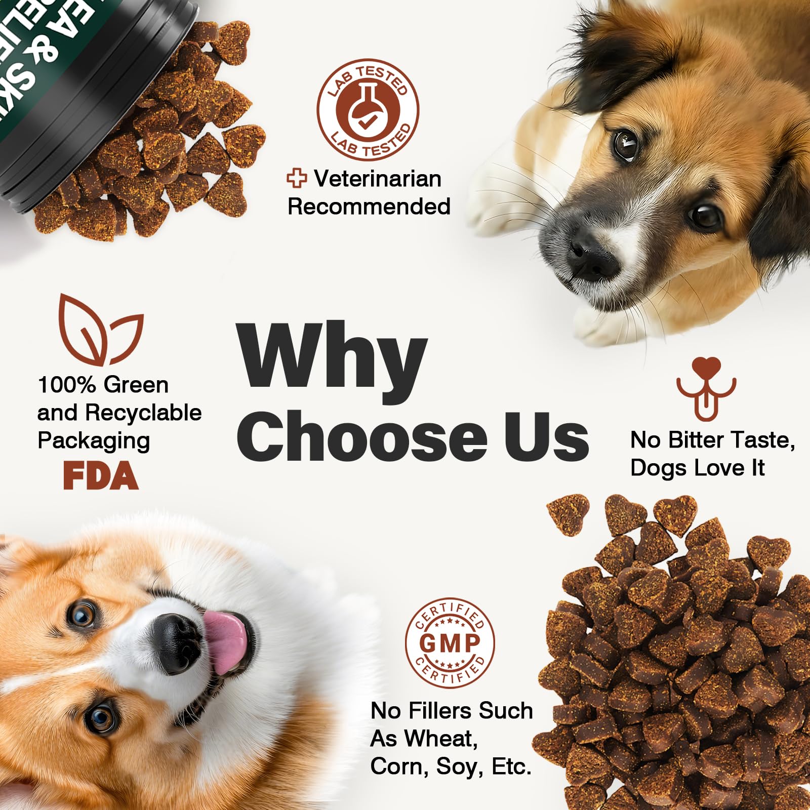 KLOMKMCL chews can be fed directly or mixed with meals for convenience