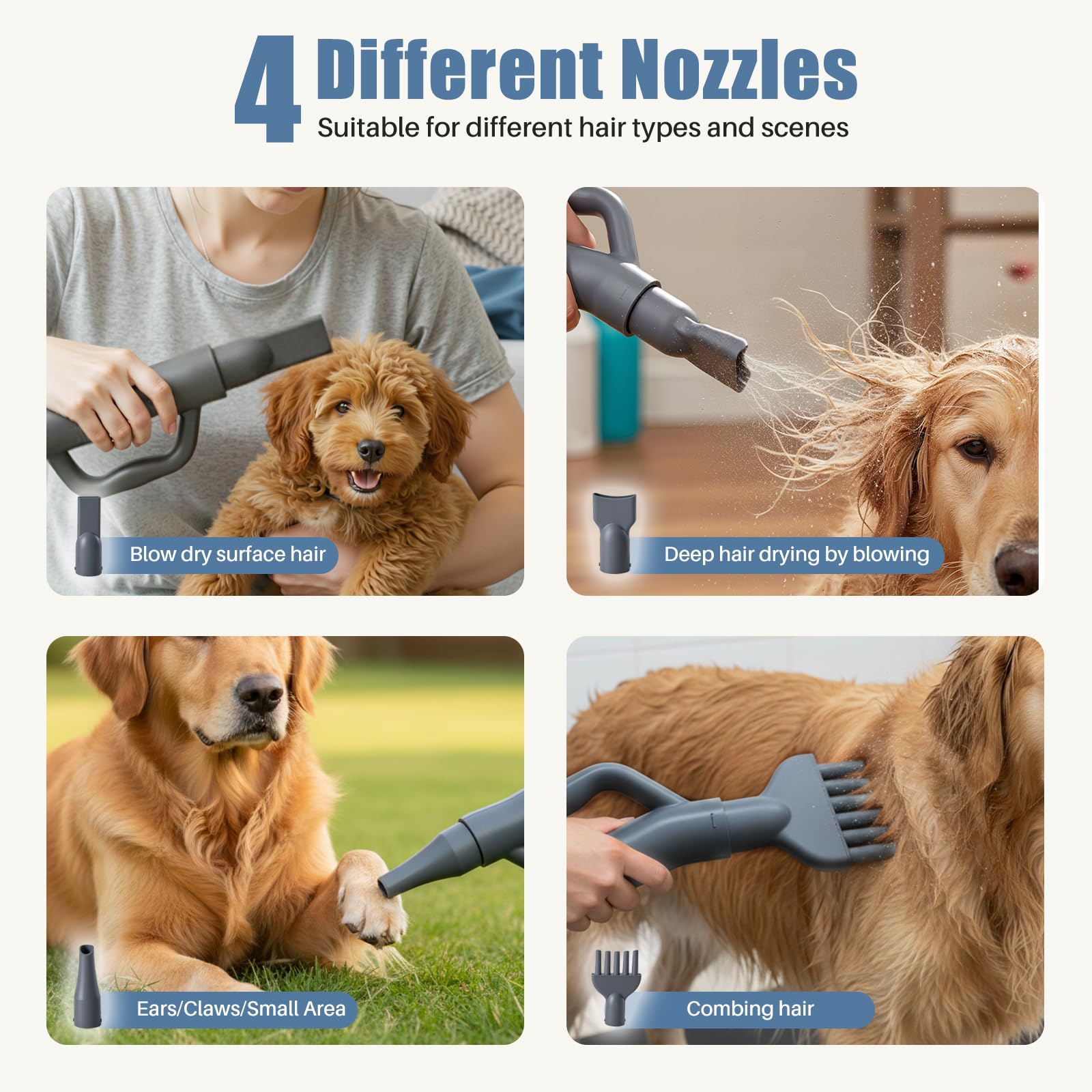 KMFurnila flexible 6.56 ft hose aids comfortable at-home grooming