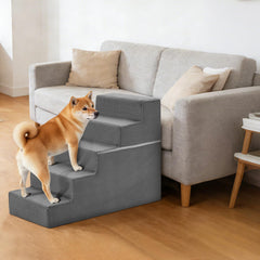 KMFurnila stairs on sofa aiding large pets to jump up.