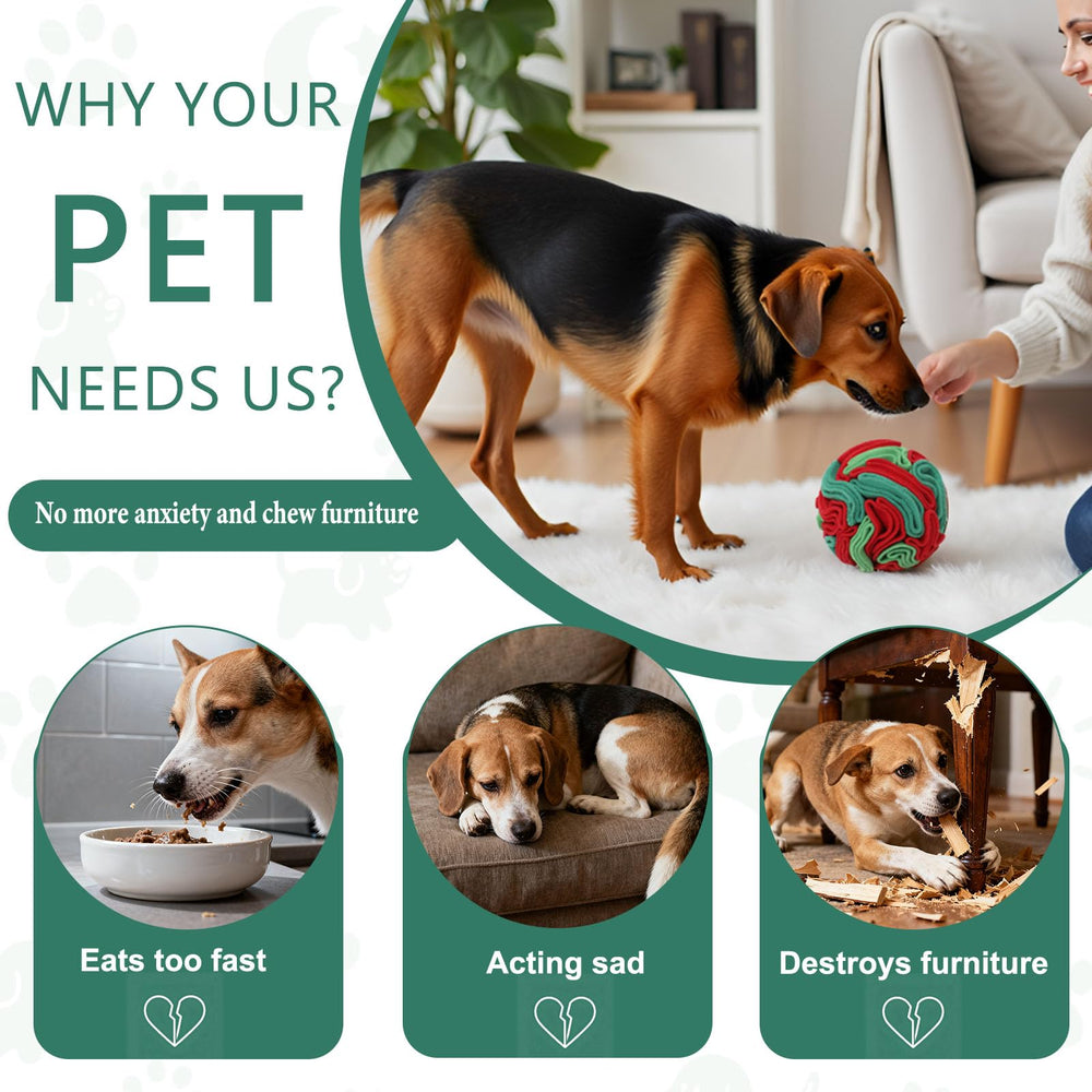 kmirepa Snuffle Ball portable playtime companion for on-the-go dogs.