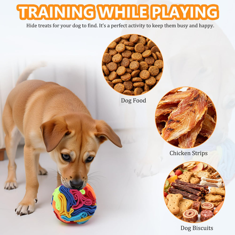kmirepa Snuffle Ball promotes scent stimulation for dogs