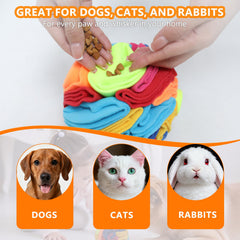 kmirepa Snuffle Ball made from soft, durable fleece material