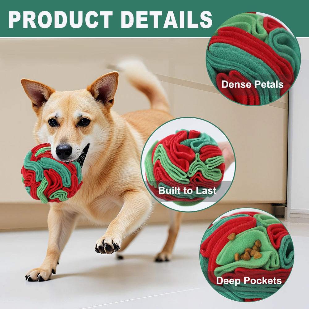kmirepa Snuffle Ball wash-ready design shown in action.