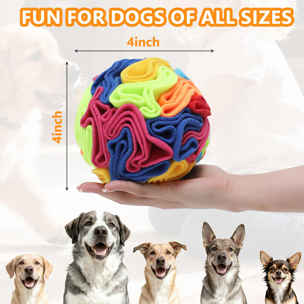 kmirepa Snuffle Ball includes a storage bag for easy toy organization
