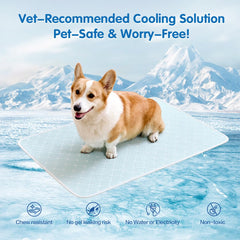 KMIRTNE cooling mat fabric close-up shows soft skin-friendly cover