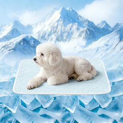 KMIRTNE dog cooling mat front view offers a cool surface for rest