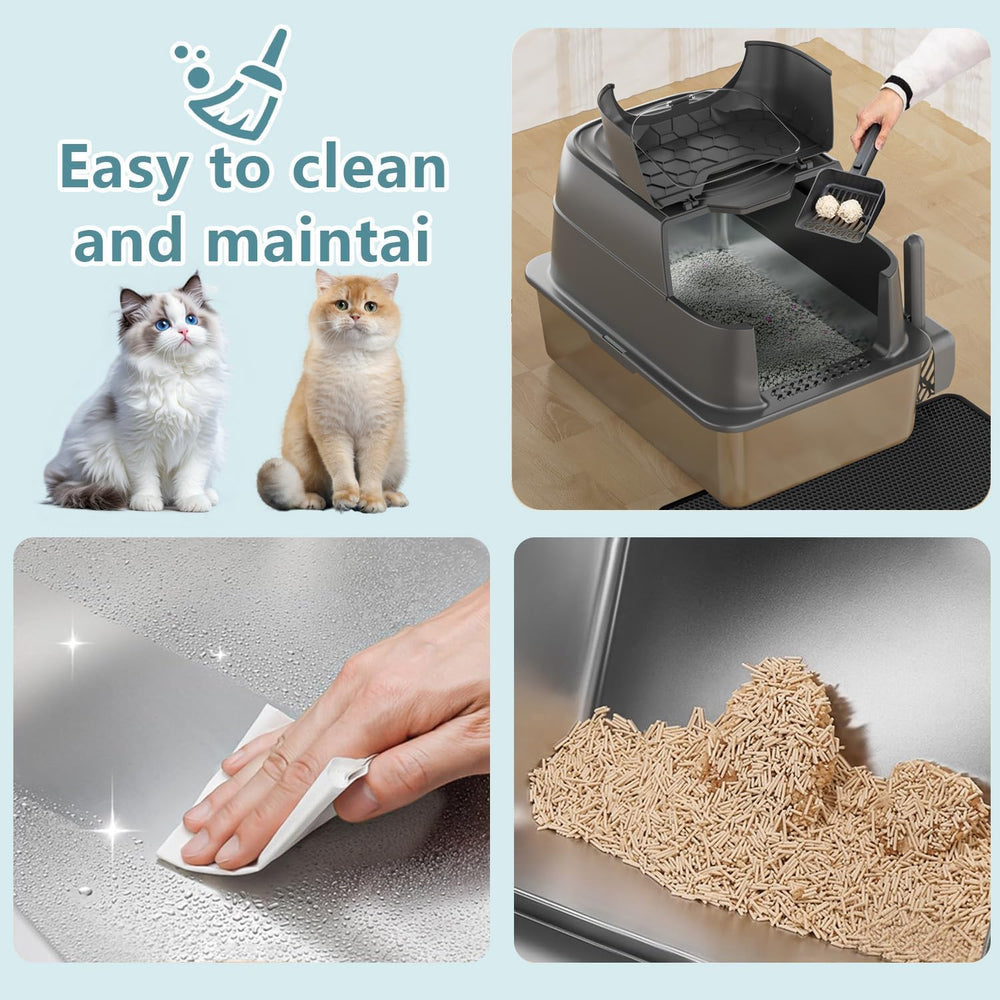 KMNSUN XXXL 90L capacity emphasizes less frequent litter refills.