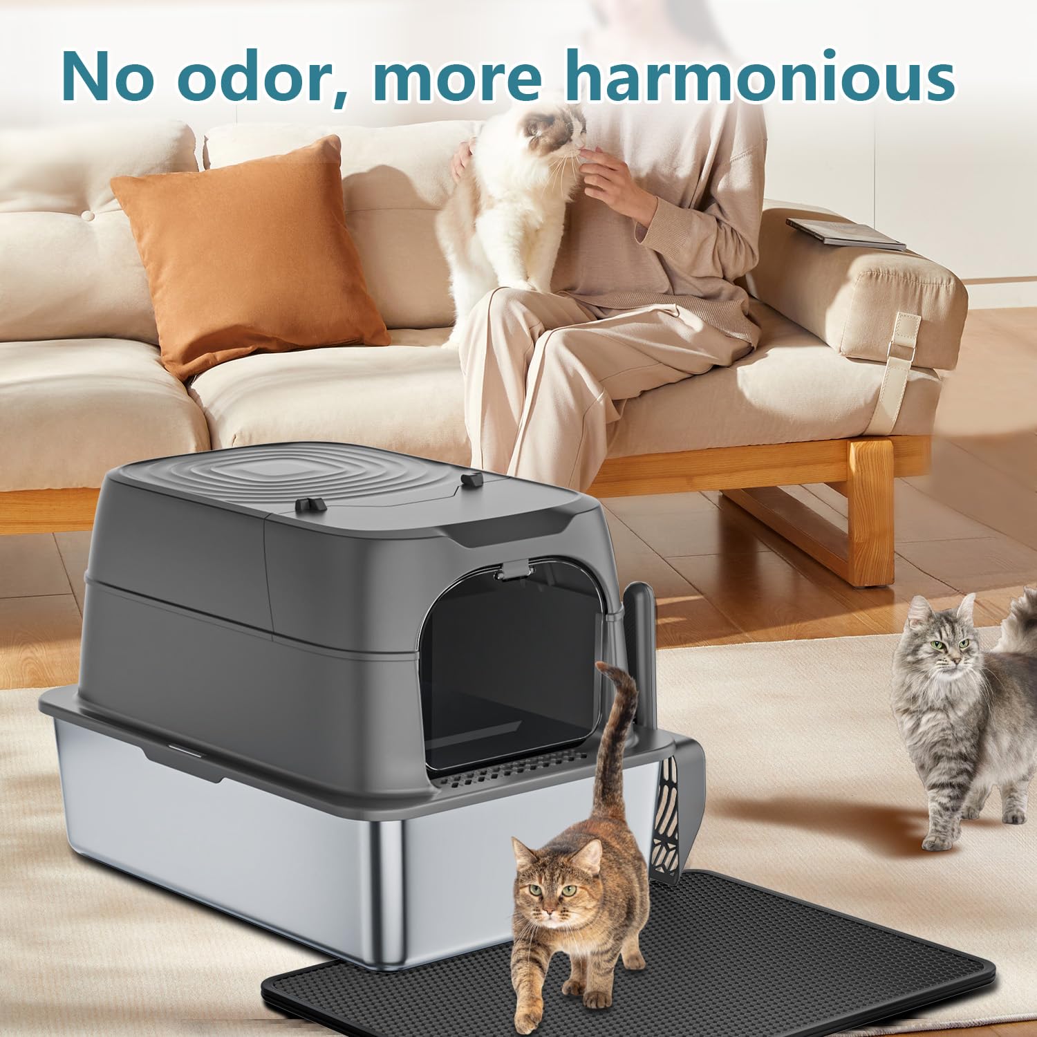 KMNSUN XXXL easy-clean bottom enables quick rinsing and wipe-downs.