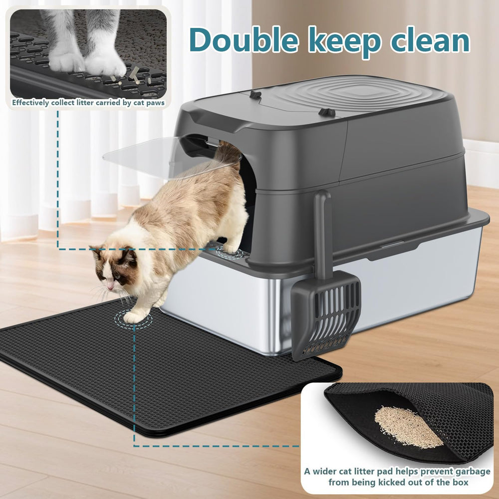 KMNSUN XXXL high-wall leak-proof design keeps litter contained.