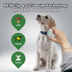 KN FLAX Bug-Off Clip-one-size-fits-all design fits all dogs for versatile protection.