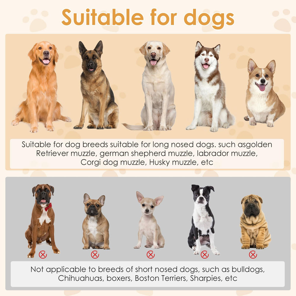 KnJuLee water-drinking compatible muzzle lets your dog sip safely.