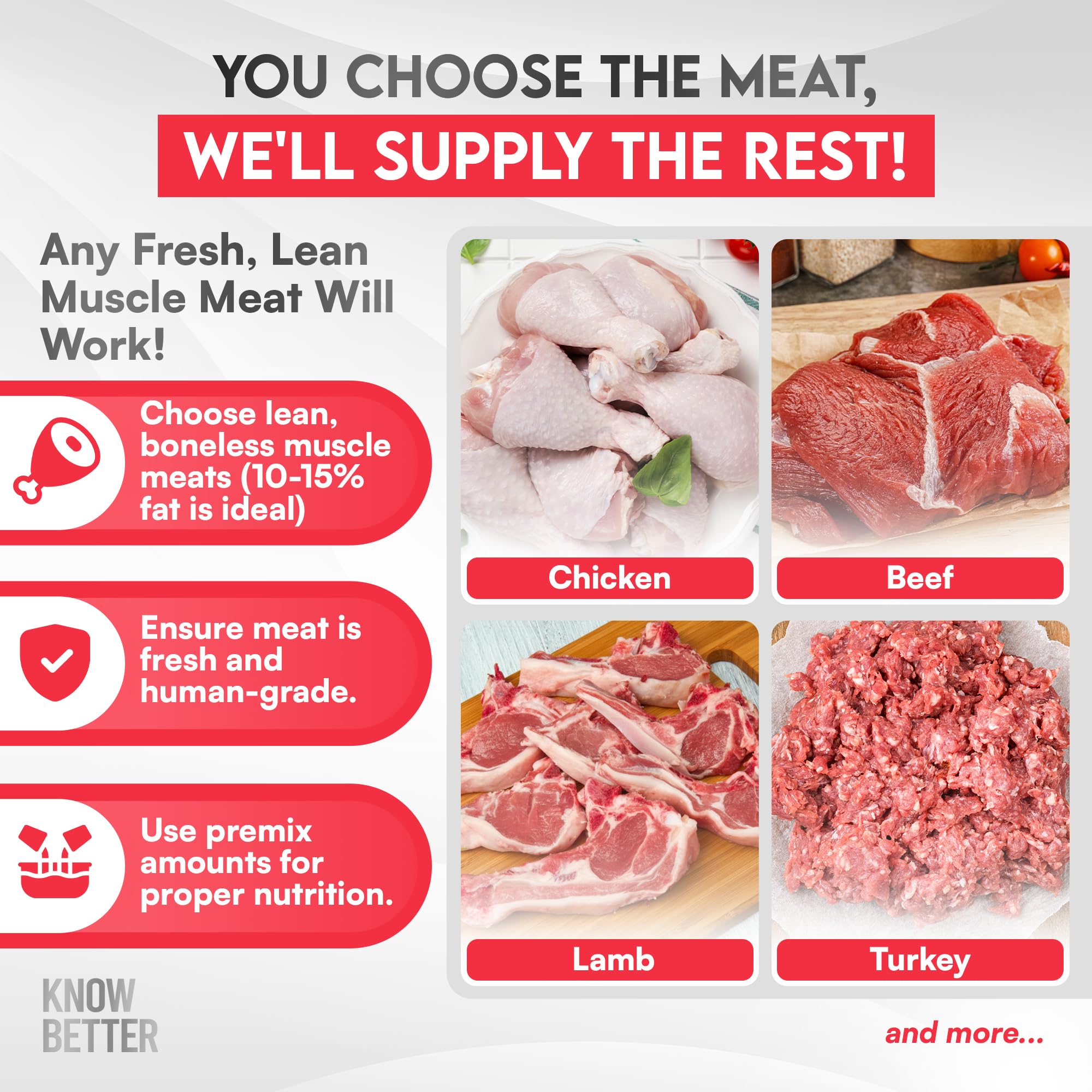 Know Better Premix suitable for indoor and outdoor cats.