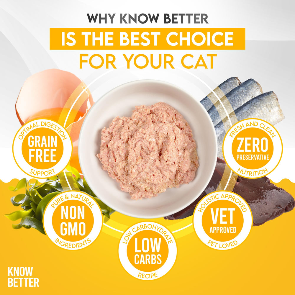 Know Better premix pouch ready to mix into homemade cat food.