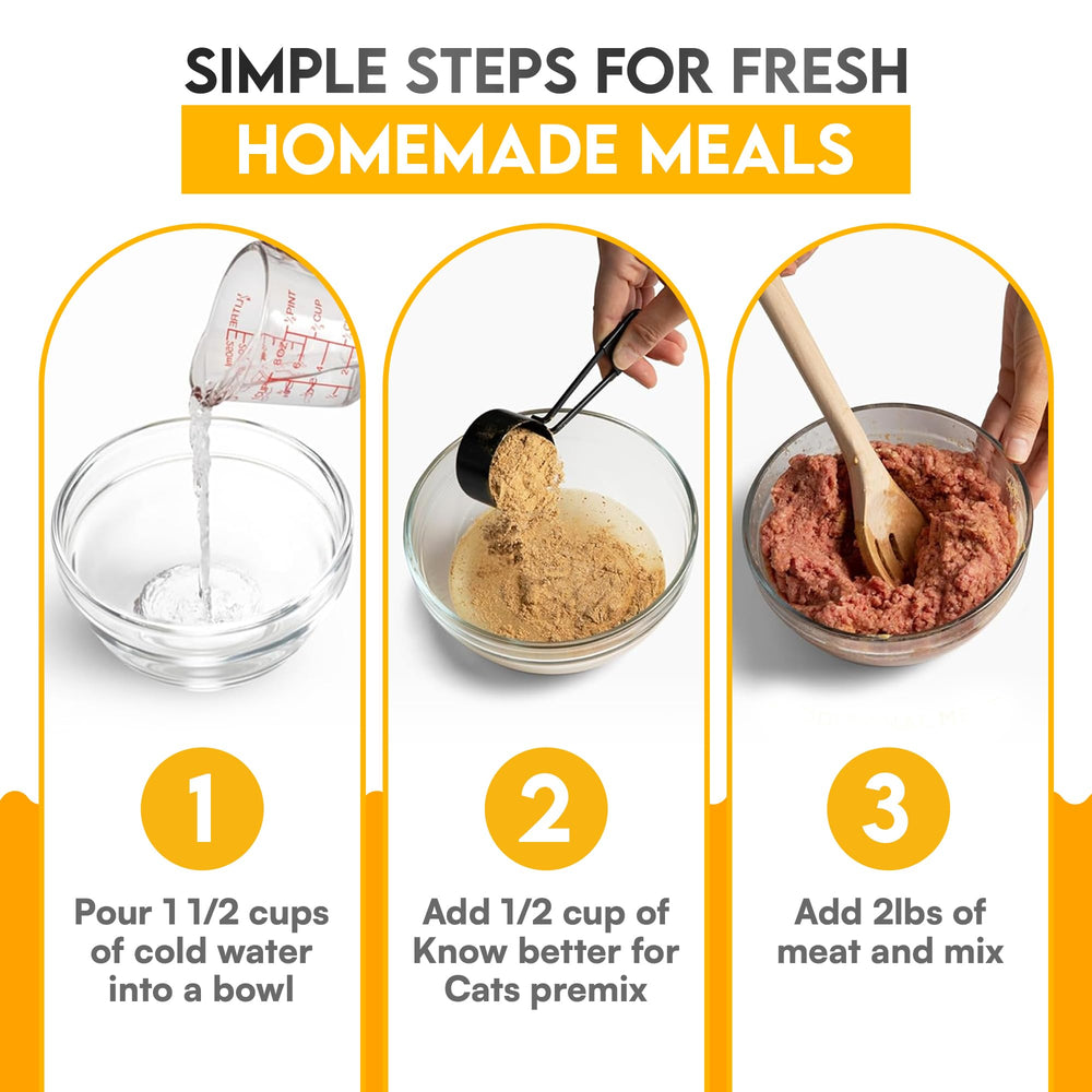 Omega-3 enriched premix components highlighted for vitality support.