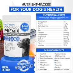 Know Better premix measuring cup pour into mixing bowl for consistent portions every day.