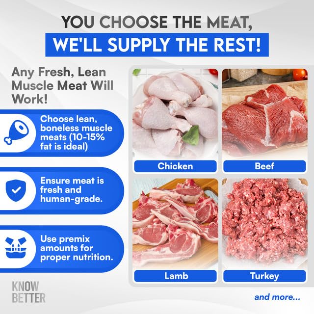 Know Better premix supports omega-3 rich nutrition for skin and coat health.