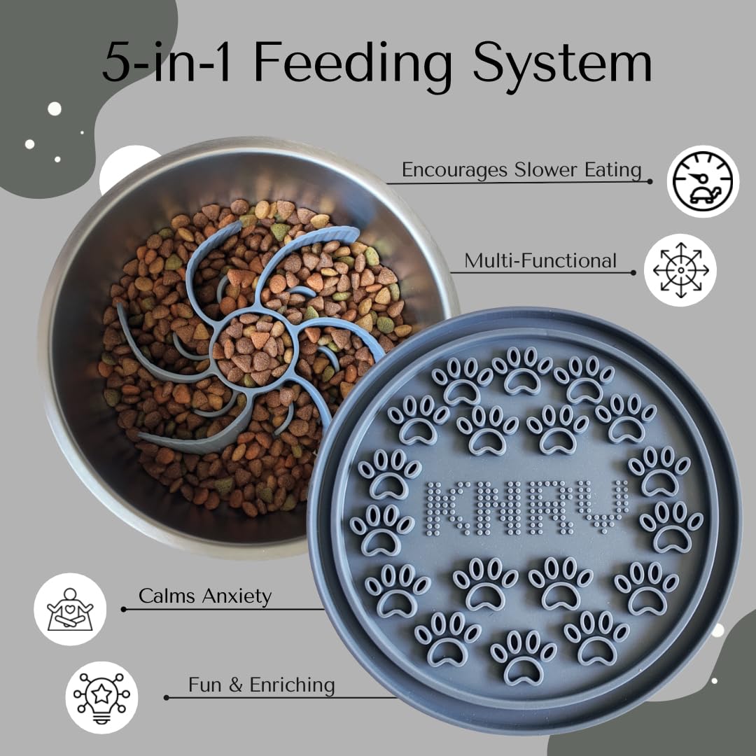 KNRV dishwasher-safe bowl offers easy cleaning after meals.