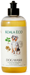 Koala Eco Dog Cleaner lathering on coat during bath with fresh aroma.