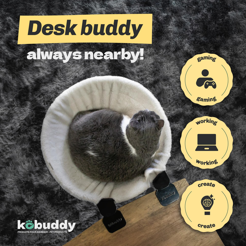 Kobuddy XL cat desk hammock assembly guide included