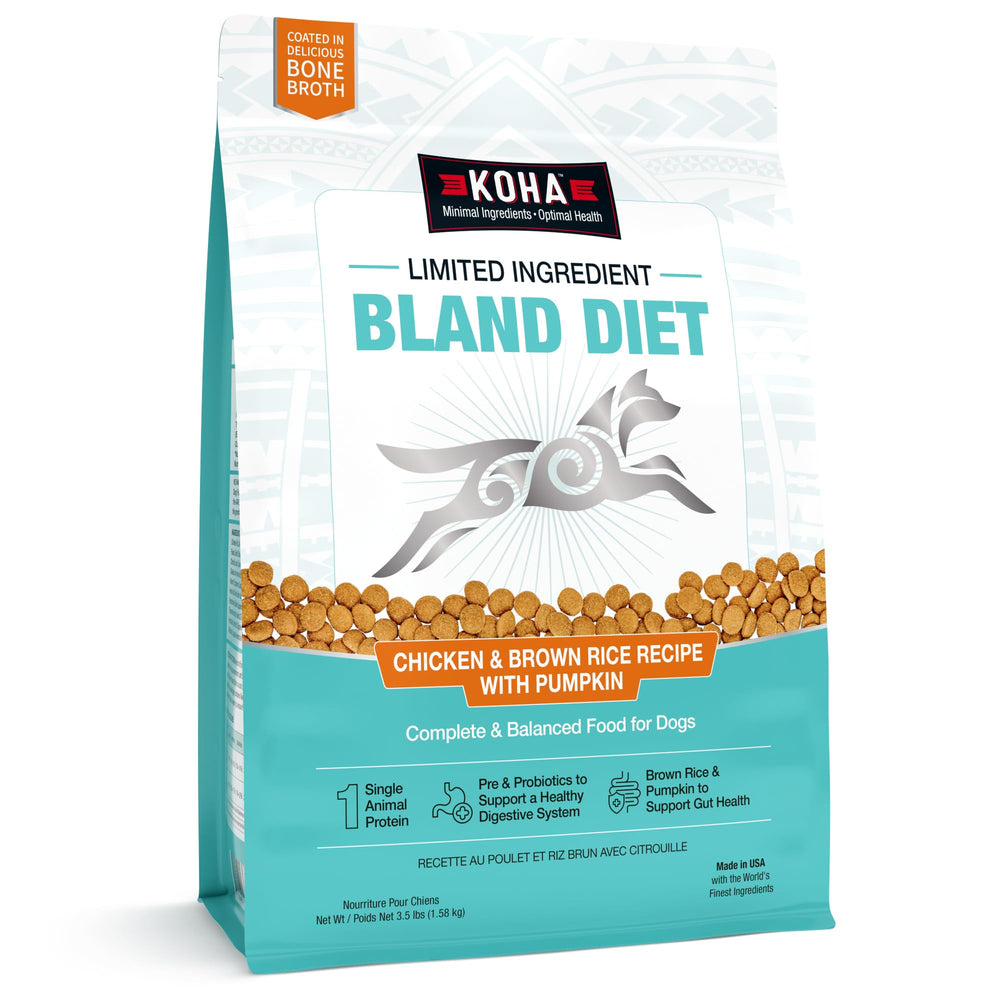 KOHA Bland Diet dry dog food bag for sensitive stomachs
