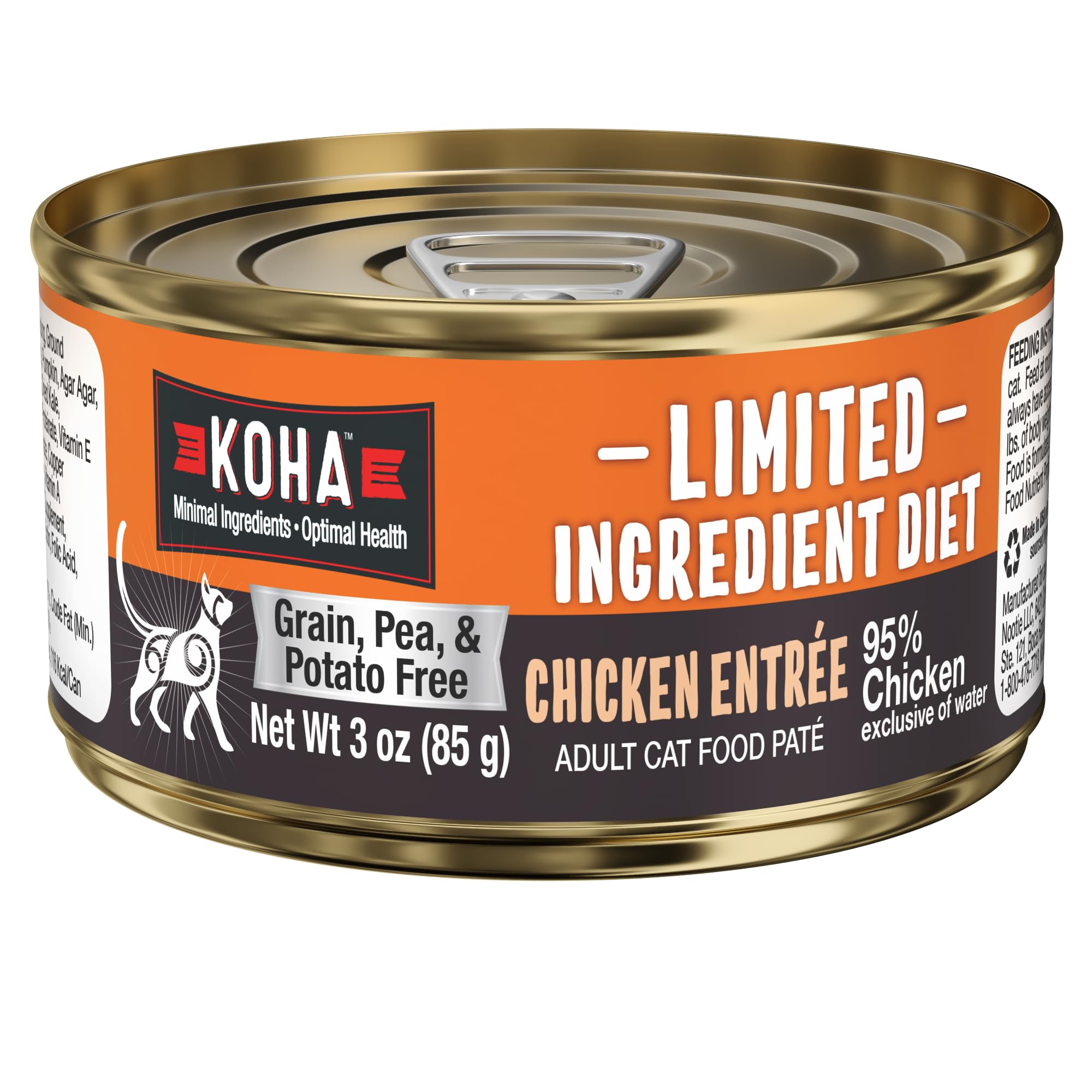 KOHA chicken pate smooth texture close-up for easy digestion support