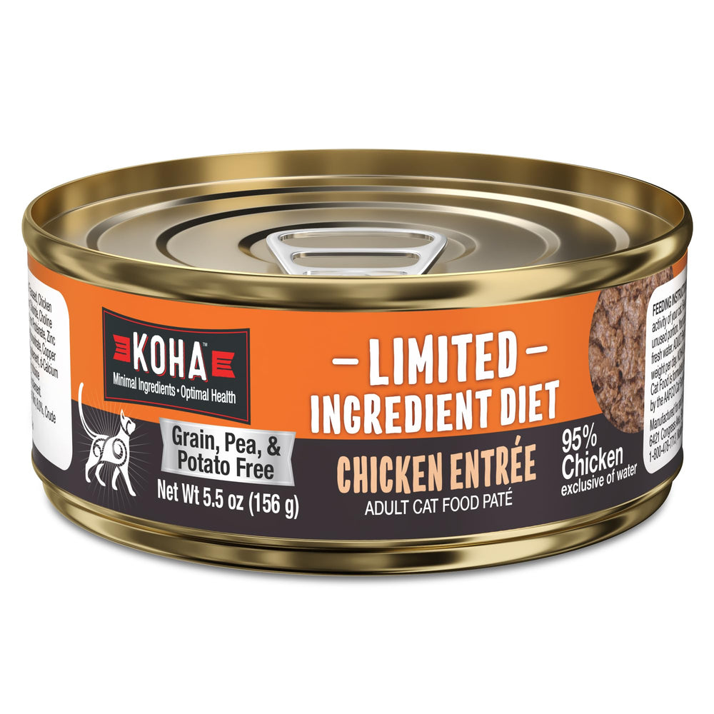 KOHA Chicken Pate cat serving bowl showing grain-free texture and appealing aroma
