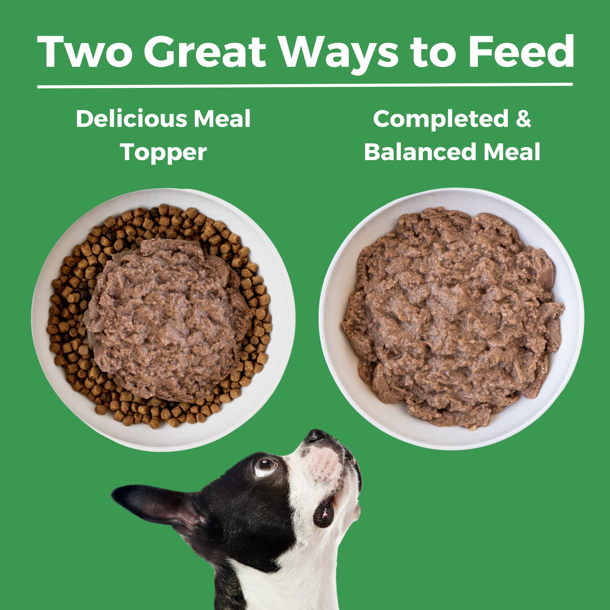 KOHA dog meal topper ready image shows meal enhancer for picky eaters