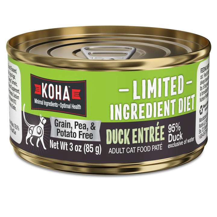 KOHA Duck Pate for Cats close-up showing moist texture ideal for easy digestion.