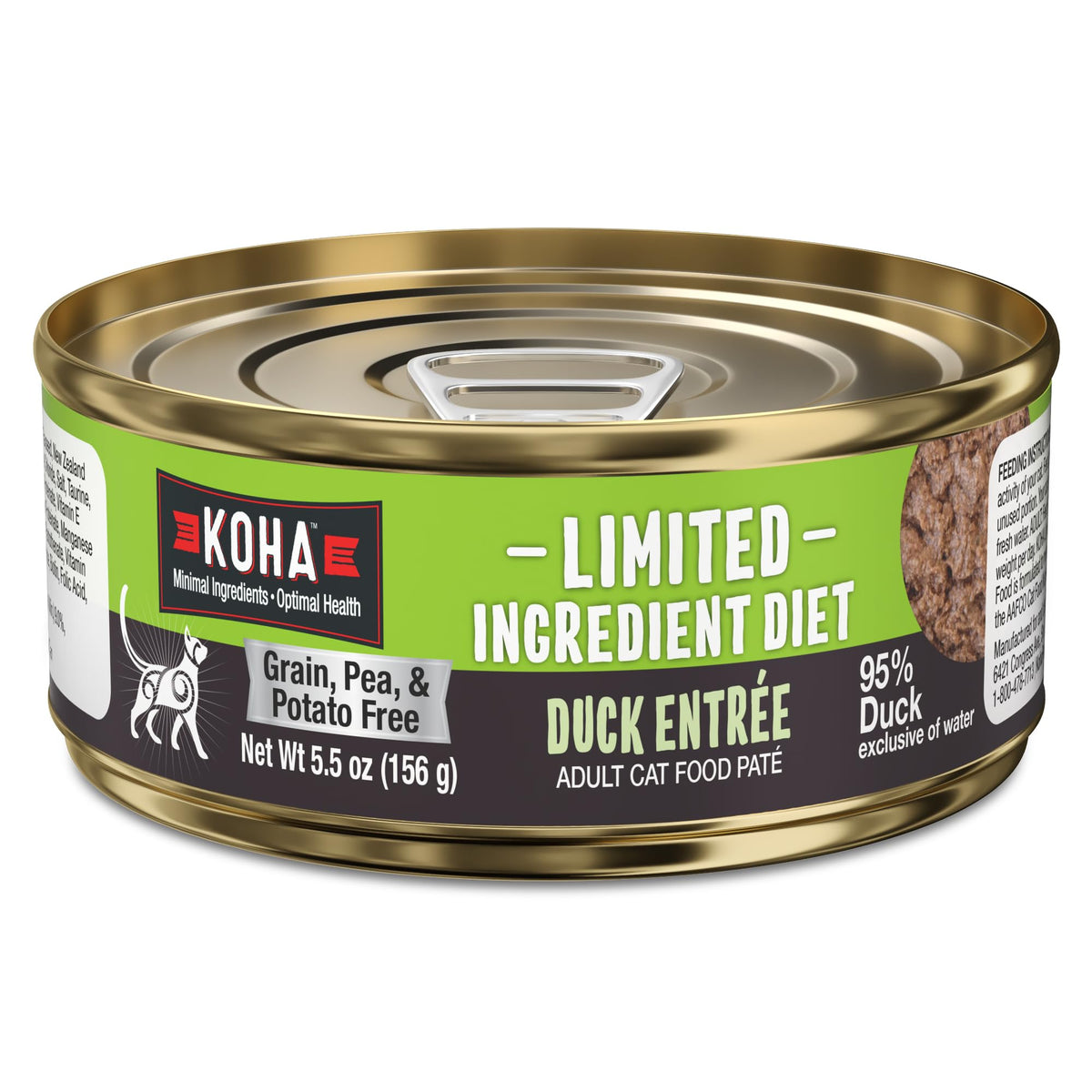 KOHA duck pate cat serving bowl shows rich texture and appetizing appearance.
