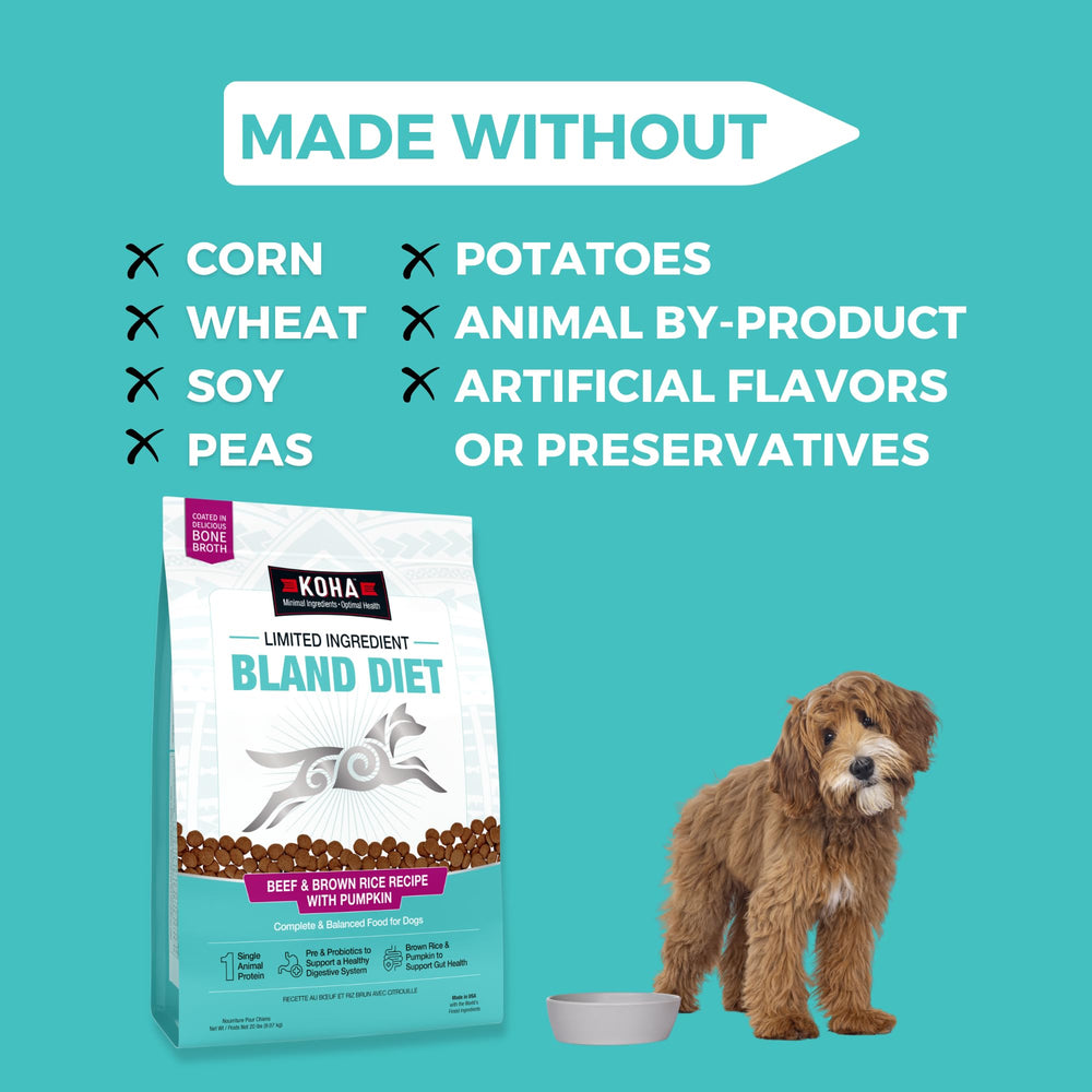 KOHA bone broth coating emphasizes palatability and nourishing nutrients.