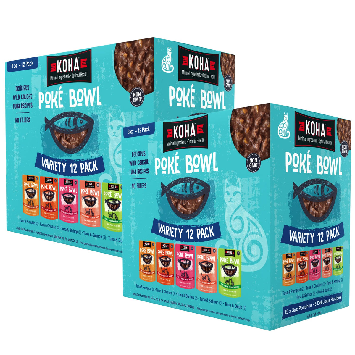 KOHA Poké Bowl Tuna & Salmon image shows juicy shreds in gravy for appetizing meals