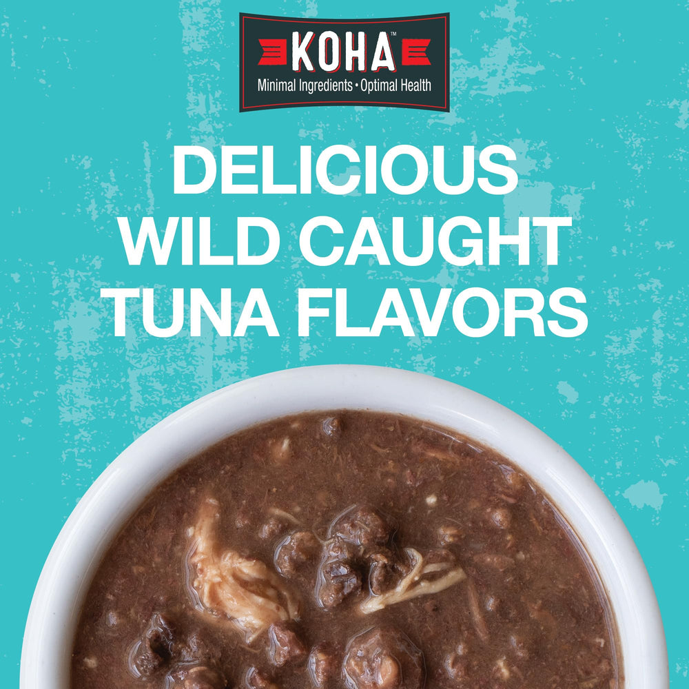 KOHA Poké Bowl Tuna & Shrimp image presents seafood in gravy for flavorful textures