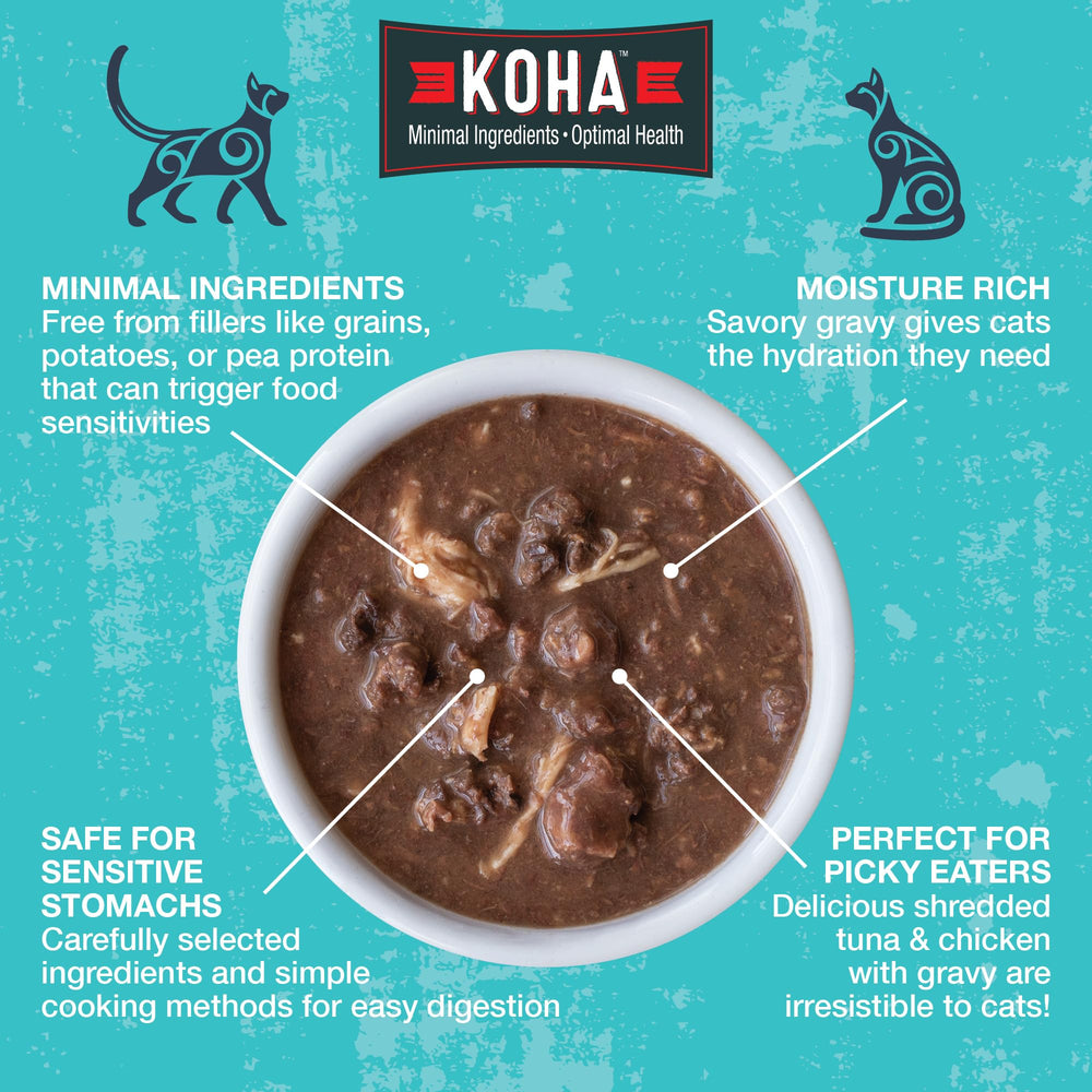 KOHA Poké Bowl Tuna & Pumpkin: appetizing texture with moisture for cats.