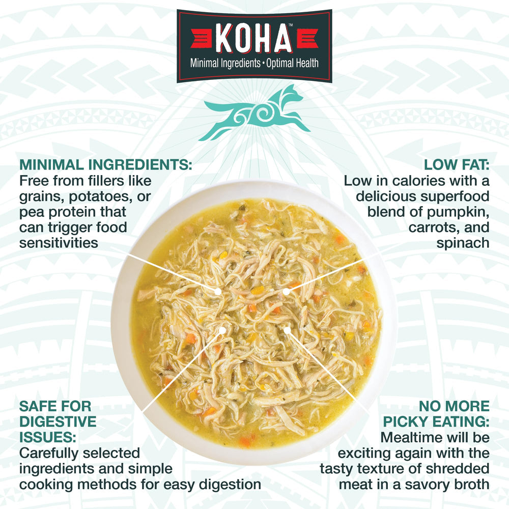 KOHA Pure Shreds beef can highlights savory shredded beef in broth for picky eaters.