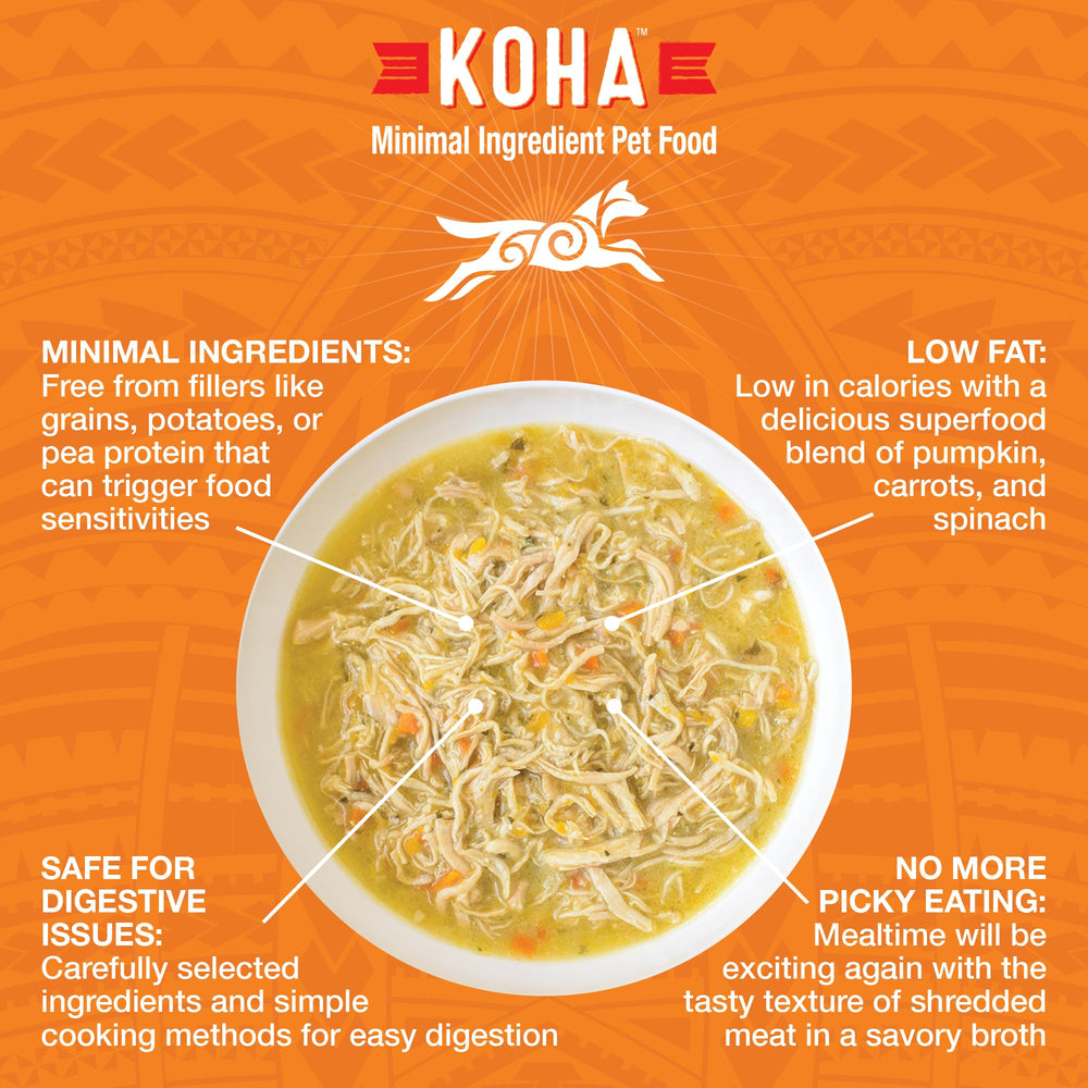 Pumpkin, carrot, and spinach blend in KOHA Pure Shreds