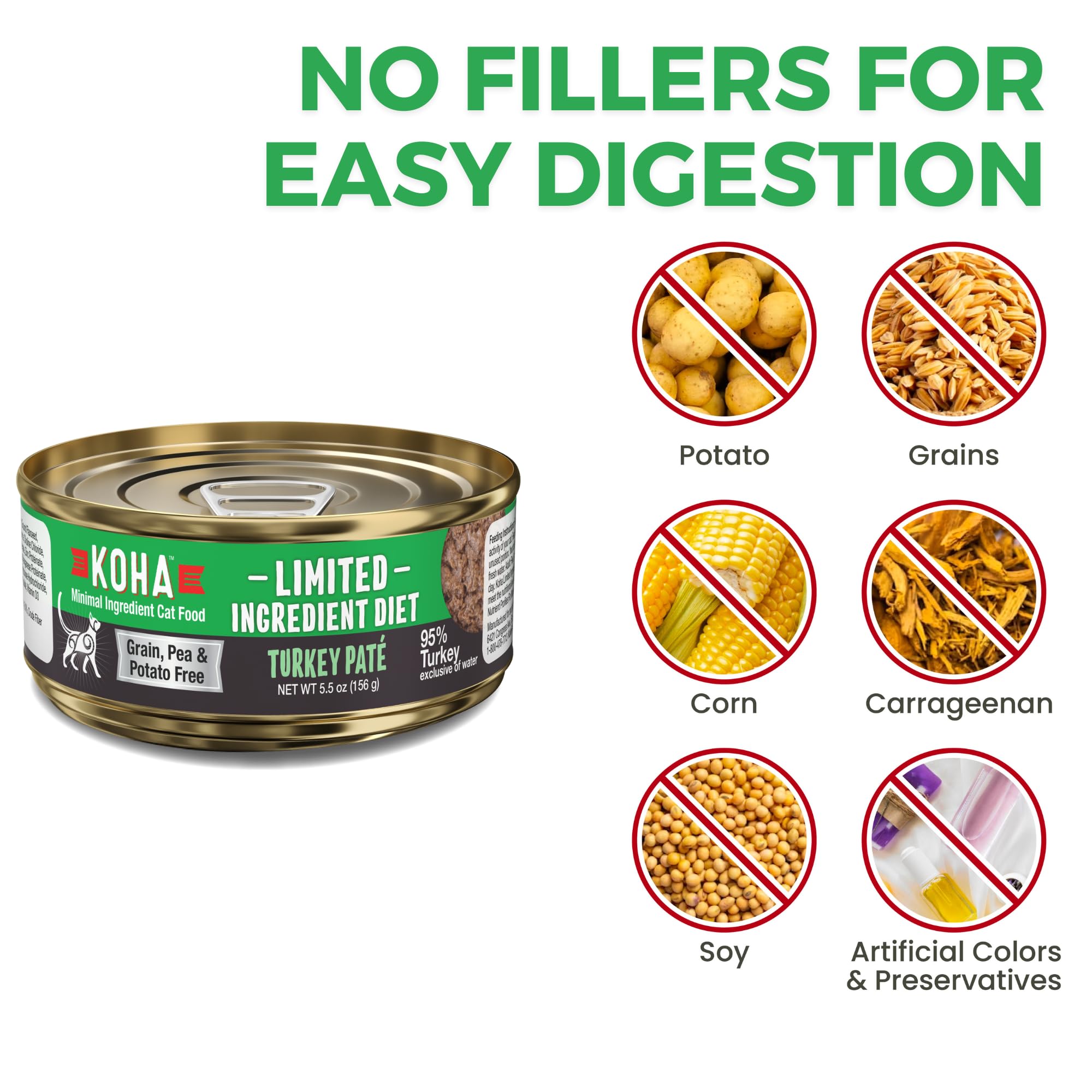 KOHA turkey pate pumpkin digestive support: pumpkin aids digestion