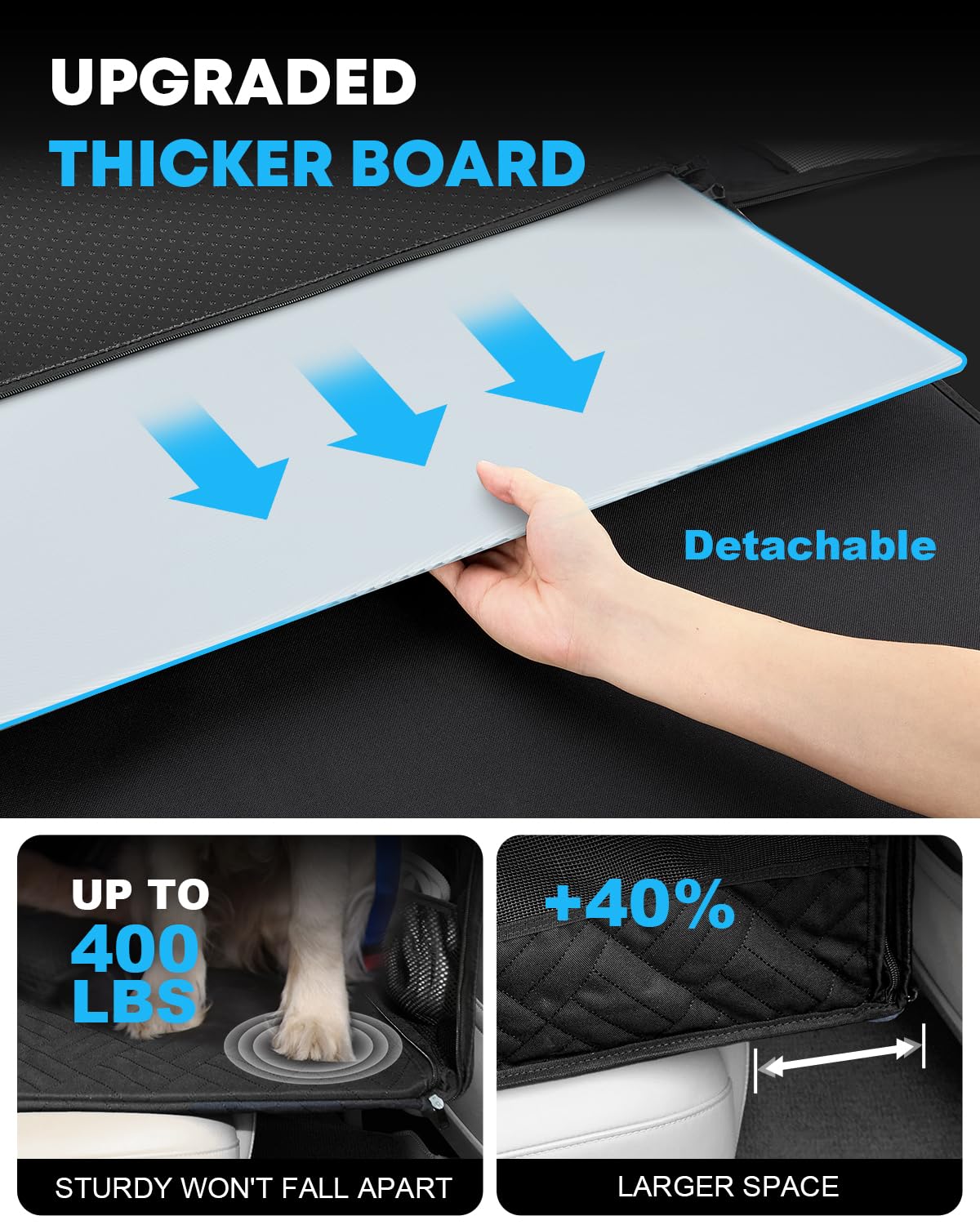 Kohree waterproof 600D fabric keeps interiors clean and dry during every trip.