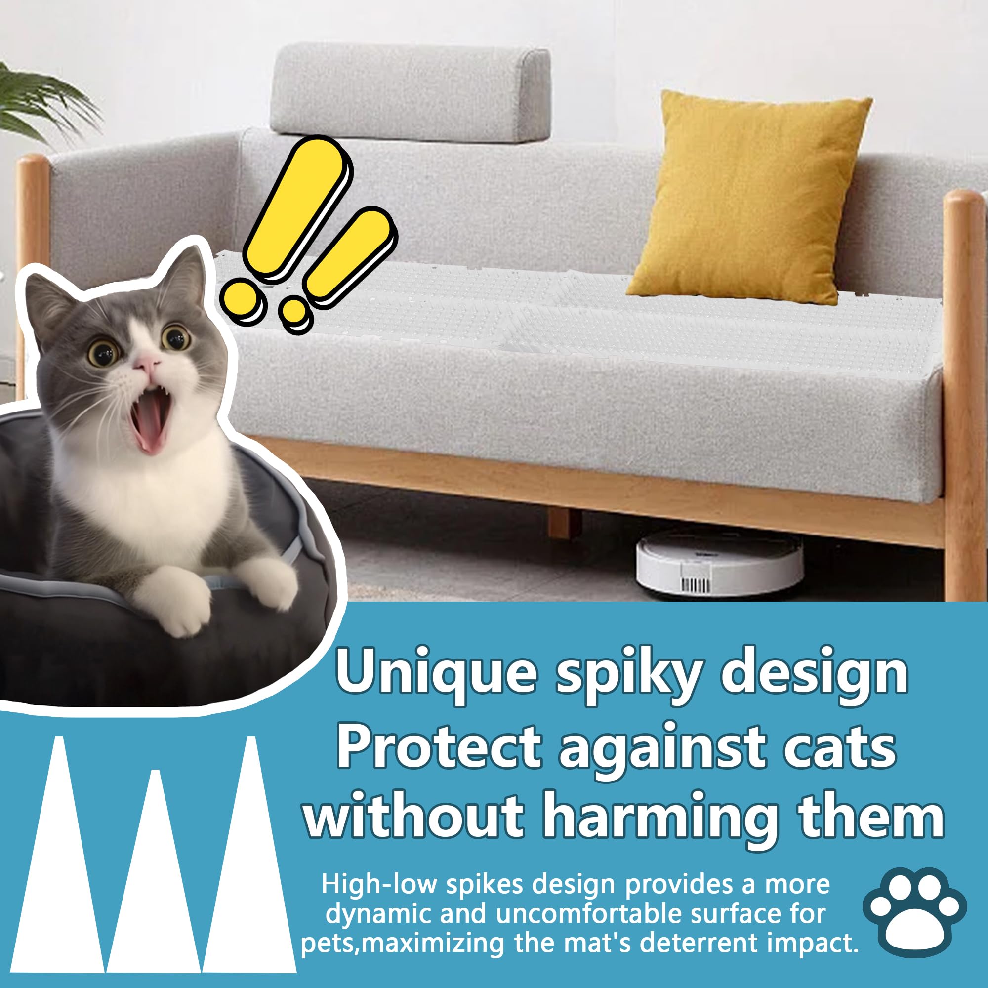 KOKMEYA scat mat can be linked or cut to fit spaces